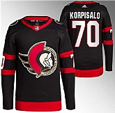 Men's Ottawa Senators #70 Joonas Korpisalo Black Stitched Jersey,baseball caps,new era cap wholesale,wholesale hats